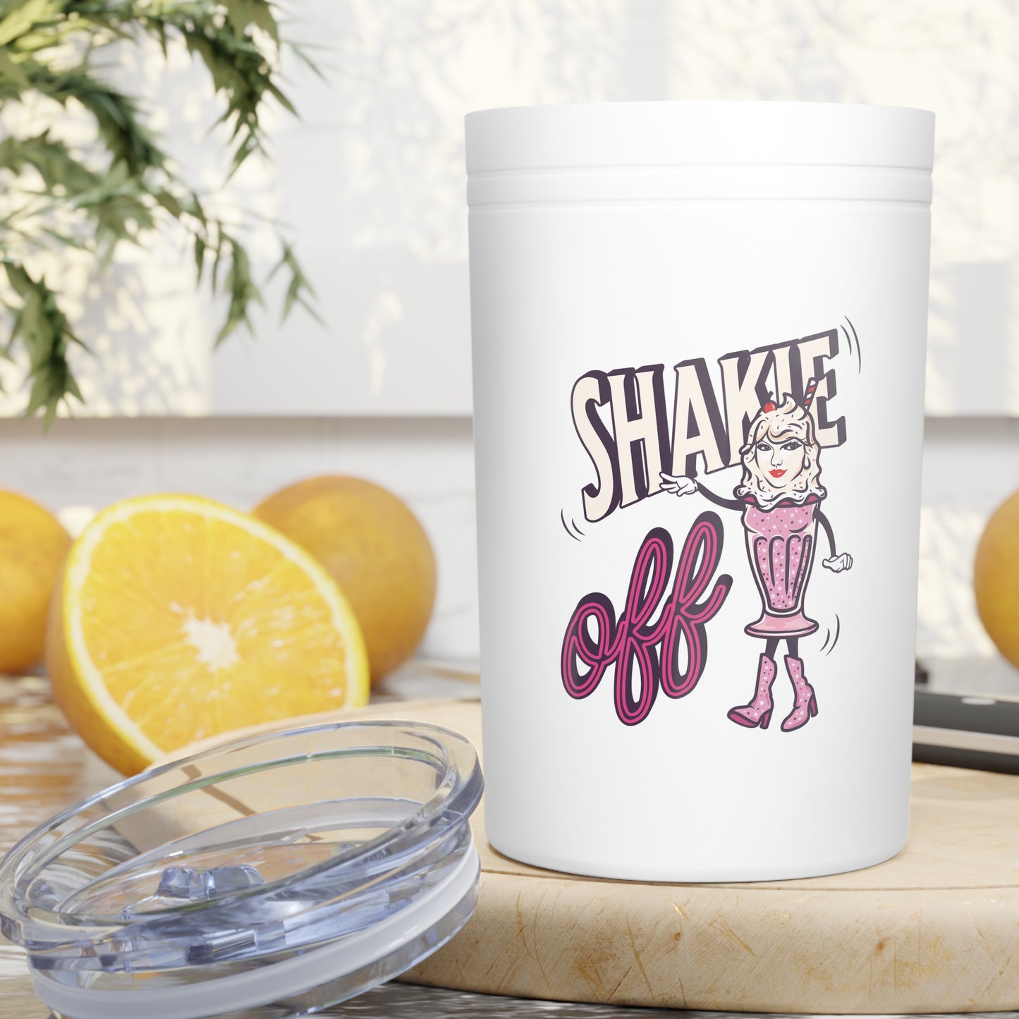 Shakie --- Shakie Off, Stainless Steel Tumbler