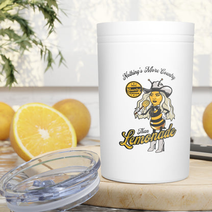 Honey Bey --- Country Lemons, Stainless Steel Tumbler